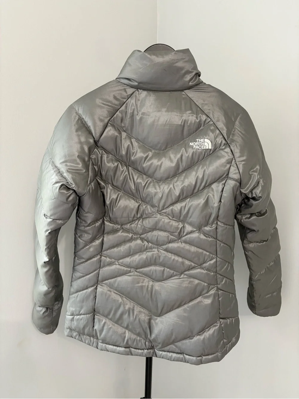 The North Face Silver Gray Aconcagua 550 Down Puffer Jacket Coat Quilted Size S